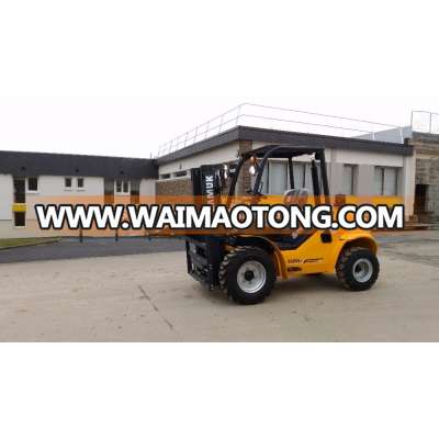 New 3.5 ton Rough Terrain Forklift Price of FD35 Diesel Forklift