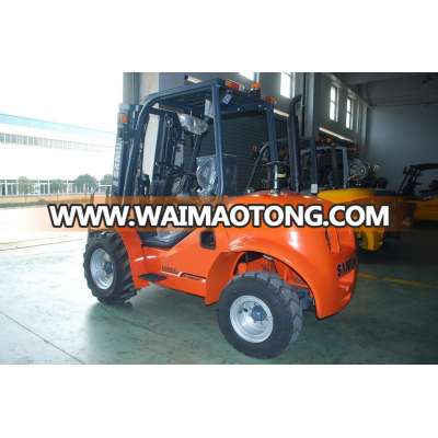 For Sale 4 Wheel Drive All Terrain Fork Lifter 3.5 Ton Small Forklifts