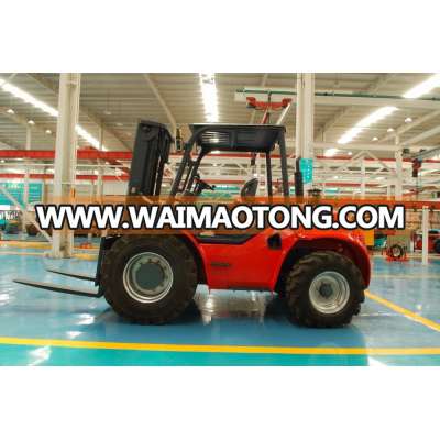 4.0-5.0ton Rough Terrain Forklift with Perkins engine 100% differential lock system